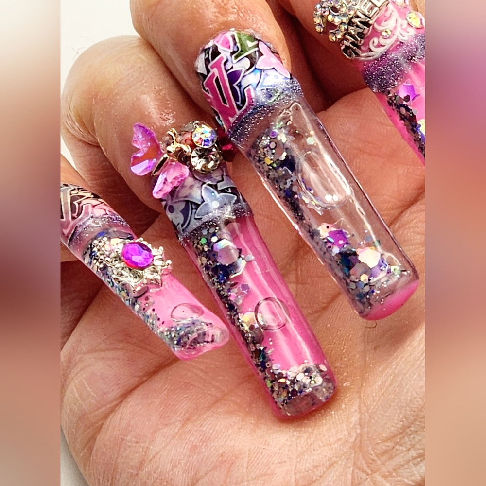 Acrylic Aqua Nails 💅 Set - Picture 5 of 17